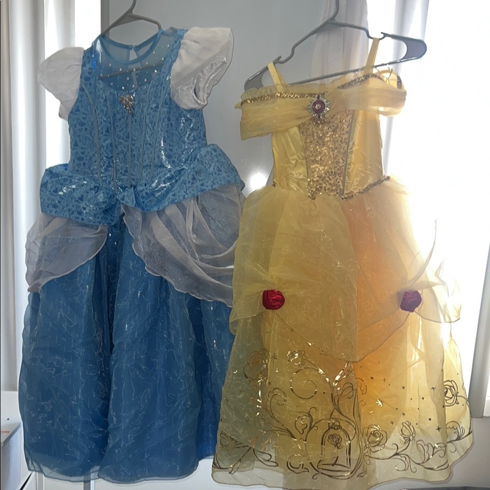 2 DISNEY PRINCESS DRESSES